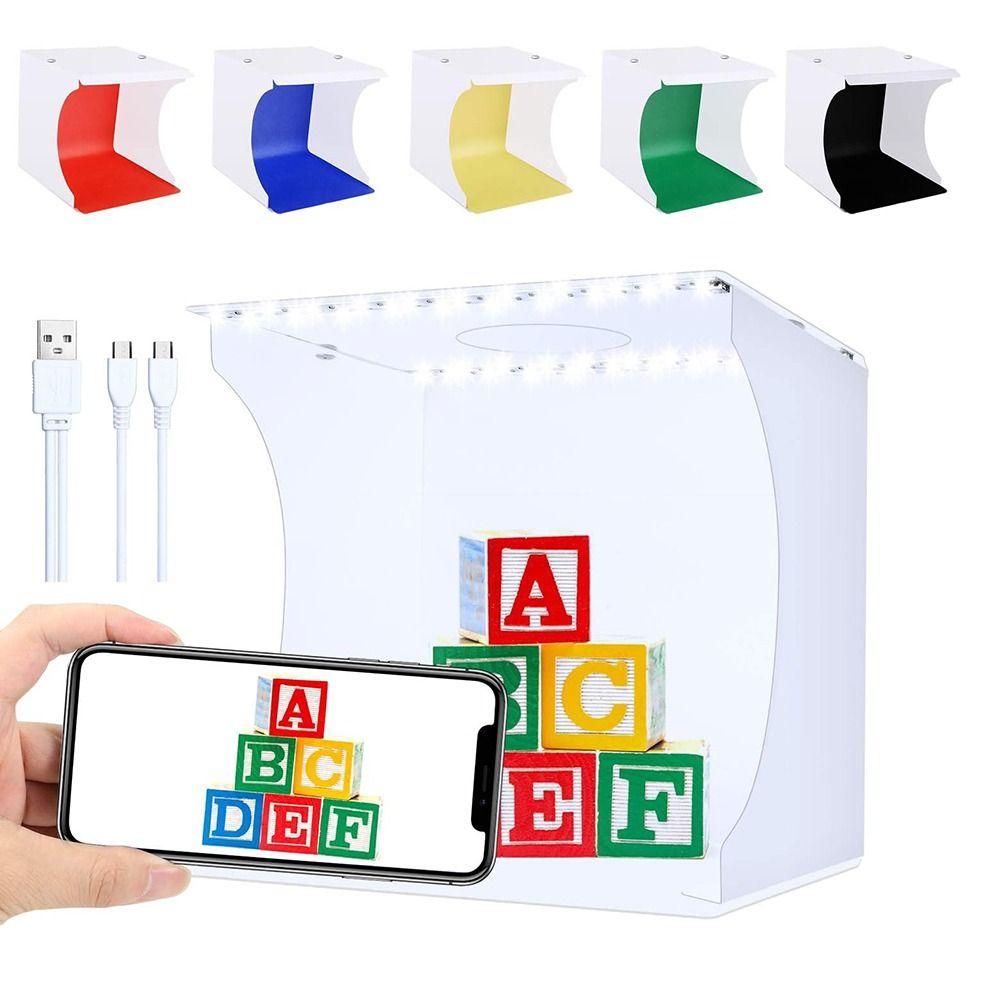 

6 фонов, комплект для освещения фотокамеры, складной настольный световой короб, ювелирная коробка для фотостудии