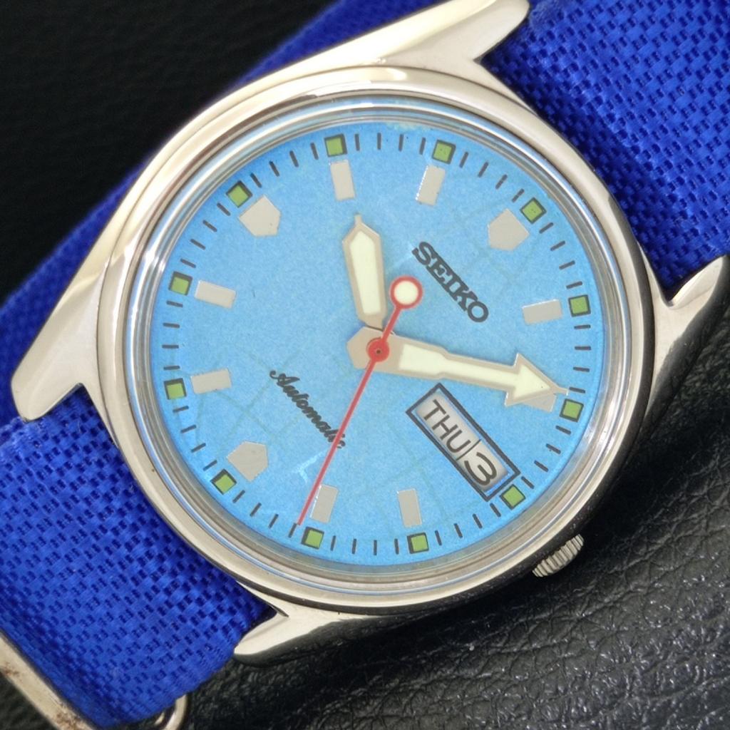 

SEIKO ВИНТАЖНЫЕ АВТОМАТИЧЕСКИЕ 6309A ЯПОНИЯ МУЖСКИЕ ЧАСЫ С ЦИФЕРБЛАТОМ НЕБЕСНО-ГОЛУБОГО ЦВЕТА a700424-5 R203-a700424