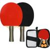 Table Tennis Racket Set, Table Tennis Bat Professional Pingpong Paddle with Bag Set Table Tennis Equipment for Beginner