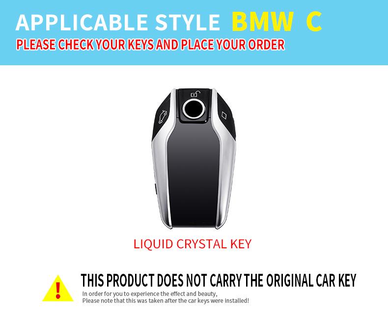 Compatible Key Case for BMW 7 Series 730li/740, 5 Series 535LE, 6 Series GT, X3/X5/X7
