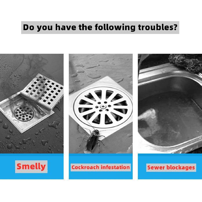 MAOYONG Tub Stopper Silicone Floor Drain Anti-Odor Mat, Silica Gel Drain Plugs, Anti-Odor Deodorizing Cover, Kitchen Seal, Sewer Deodorization