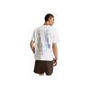 Li-Ning Printed Letter Round Neck Loose Fit Short Sleeve T-Shirt Men Tops White AHSU361-4