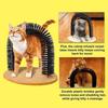 Cat Self-Grooming Toy Arch Grooming Brush with Heavy Scratching Pad Cat Scratcher And Body Massager