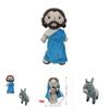 Jesus Plush Toy 32cm/12.6in Cartoon Style Crystal Ultra Soft Customizable Design