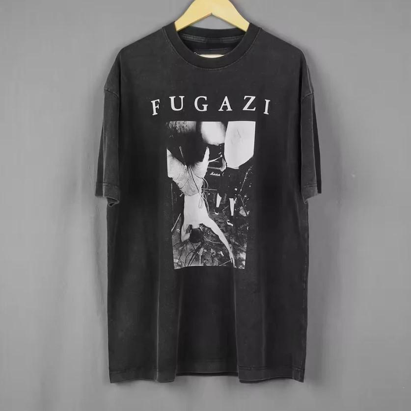 Vintage Fugazi T Shirt Rock Punk Band Tee Unisex T-Shirt Full Size S-3XL XL