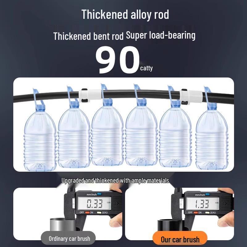 Retractable Bendable Car Wash Mop with Soft Anti-Scratch Bristles