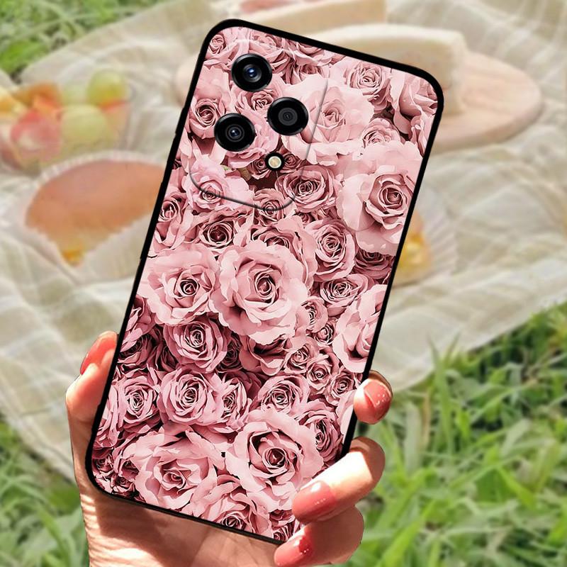 For Honor 200 Lite Case Cover Honor200 Lite Silicone Soft Marble Black Bumper Funda Coque for Honor 200 Lite 5G Full Protective