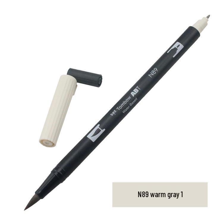 Tombow ABT Warm Color Double-Ended Watercolor Brush Pen for Students