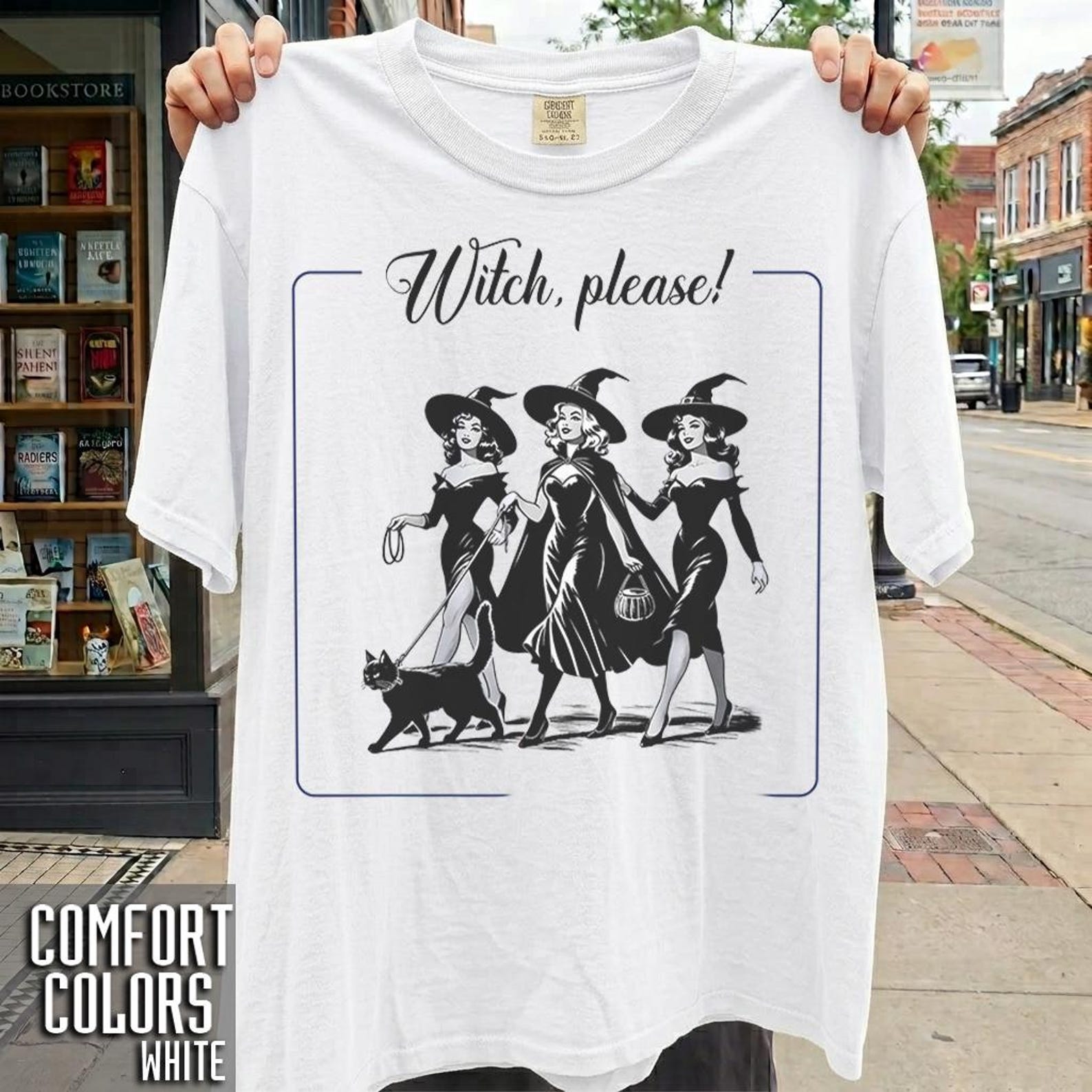Witch Please Vintage Witch Trio T-Shirt 4XL