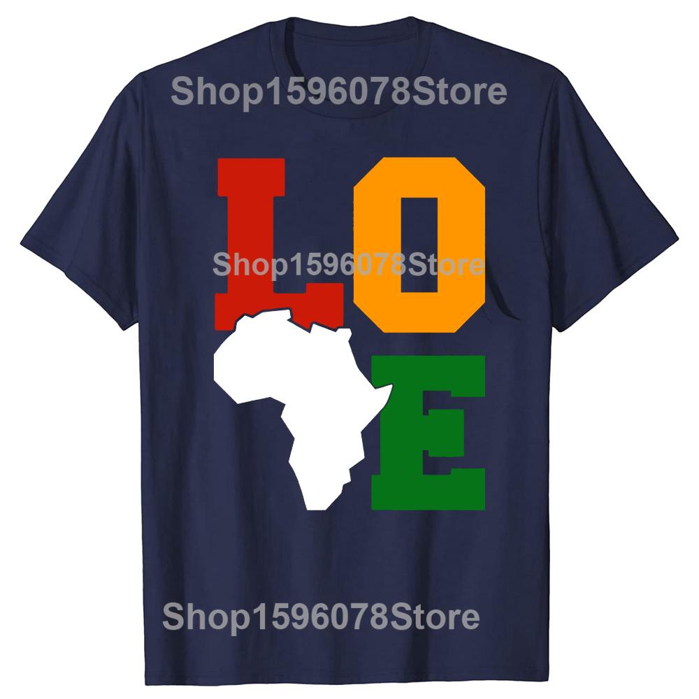 

Black Pride Love Juneteenth Black History Month African American T Shirts Cotton Humor Tee Short Sleeve Unisex Loose Clothing S
