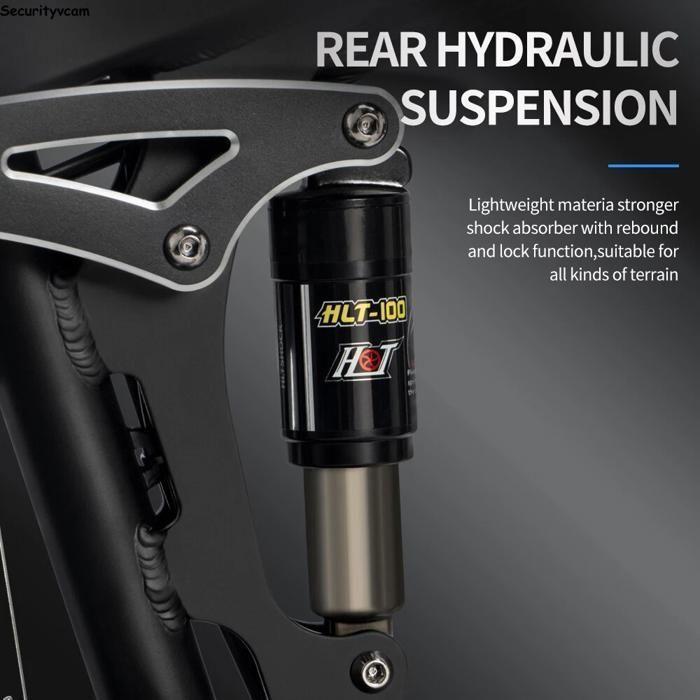 Ridstar-H20 Elektrické kolo s tlustými pneumatikami - Odnímatelná baterie, Hydraulické odpružení, Inteligentní LCD displej pro městské dojíždění a jízdu v terénu