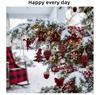 1/5PCS Christmas Acrylic Ornaments Bow Snowflake Water Drop Star Diamond Shape Christmas Tree Window Hanging Decorations