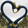 Couple of Swan Statue Figurines Resin Ornament Table Centerpiece