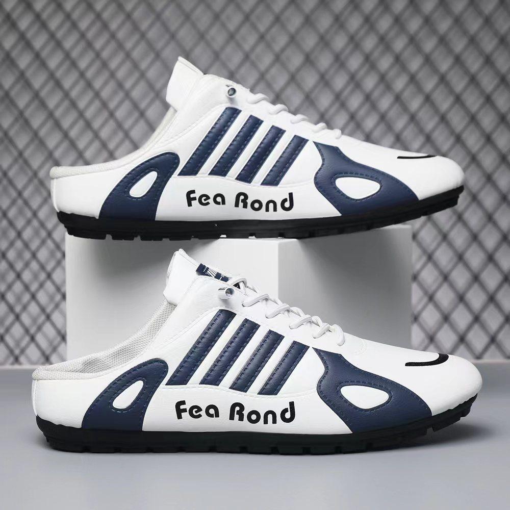 

Doudou Shoes Мужские 2025 Новые Дышащая Кожа Мягкая Подошва Кроссовки Корейская Версия Повседневная Обувь Мокасины для Вождения 44