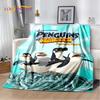 Coperta Cartoon Pinguini del Madagascar, Morbida Coperta da Divano per Casa Camera da Letto Letto Divano Picnic Viaggio Ufficio Copertura Regalo per Bambino