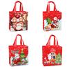 StoBag Christmas Gift Tote Bags Reusable Non Woven Bags for Holiday Party Favors and Festive Candy Cake Prensents Packaging