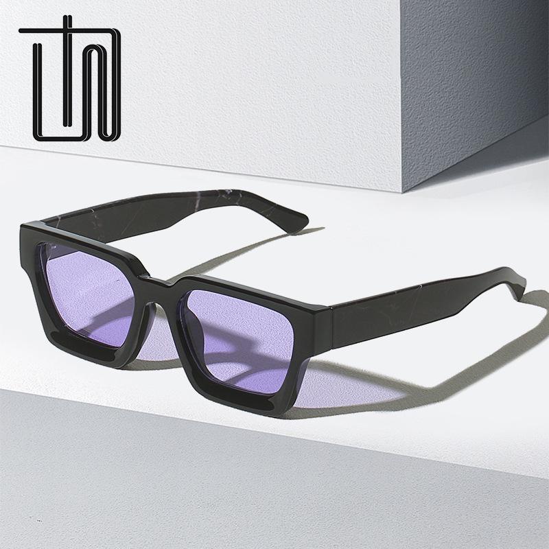 

Retro Square Sunglasses 22902 - European & American Fashion, Versatile Street Style