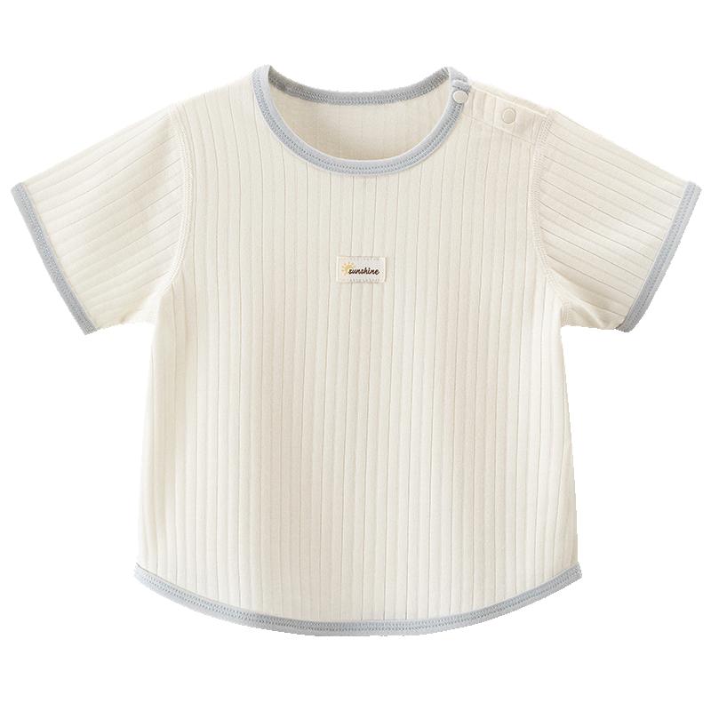 Guaiqi Bear Baby Unisex Modal Short Sleeve T-shirt 80