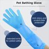 Soft Silicone Pet Grooming Cleaning Gloves Lengthen Anti Bite Dog Cat Bathing Shampoo Glove Dog Massage Hair Removal Glove Dog