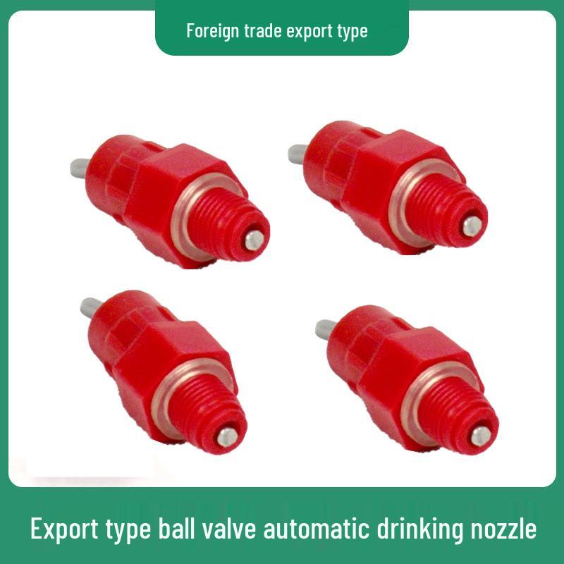 Automatic Chicken Nipple Drinker with Red Top Valve