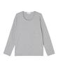 OX STUDIOS Ribbed U-Neck Long Sleeve (Gray)
