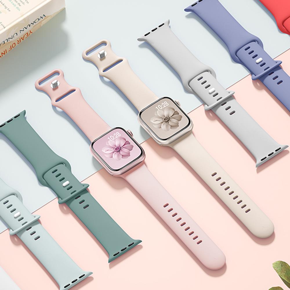 Silikonarmband für Apple Watch Band 45mm 44mm 41mm 40mm 42mm 46mm ultra 49mm Sportarmband correa series 11 7 8 9 10 4 3 5 6 se