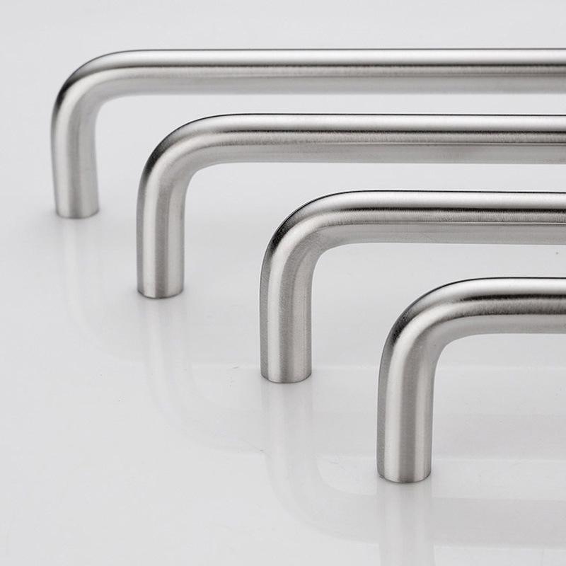 Solid Stainless Steel U-Shaped Wardrobe Drawer Handle