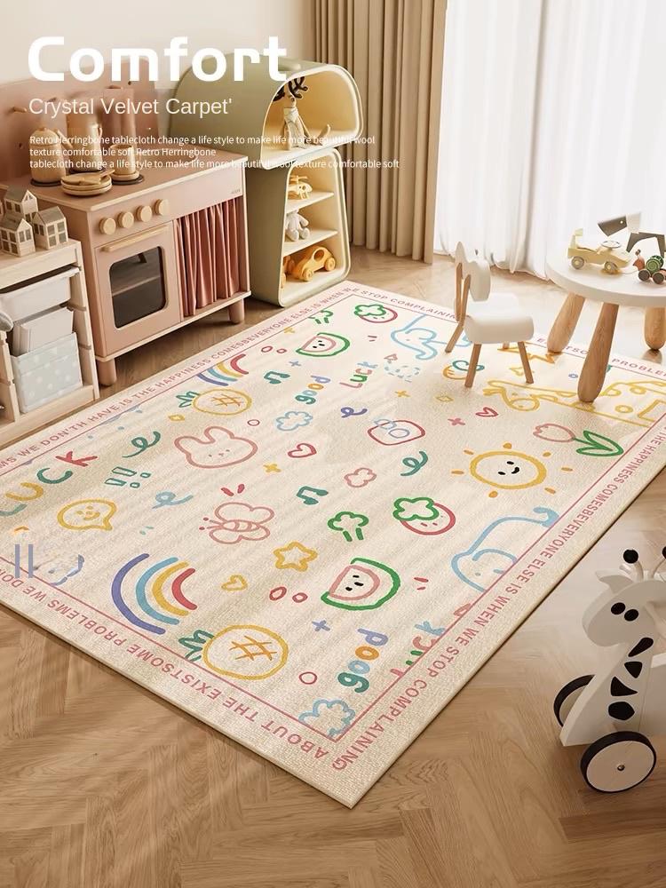 Patterned carpet for living room, crawling mat for bedroom, reading area in the bedroom, home decoration