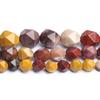 Korálky z přírodního kamene Mookait s fazetovým kamenem Volné korálky pro výrobu šperků 6/8/10 mm