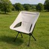 Collapsible Fishing Folding Chair Backrest Hiking Picnic Seat Comfortable Moon Chair  Outdoor