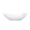 Irregular Shaped Ceramic Peacock Tail Bowl - Creative White Tableware for Salads and Dishes