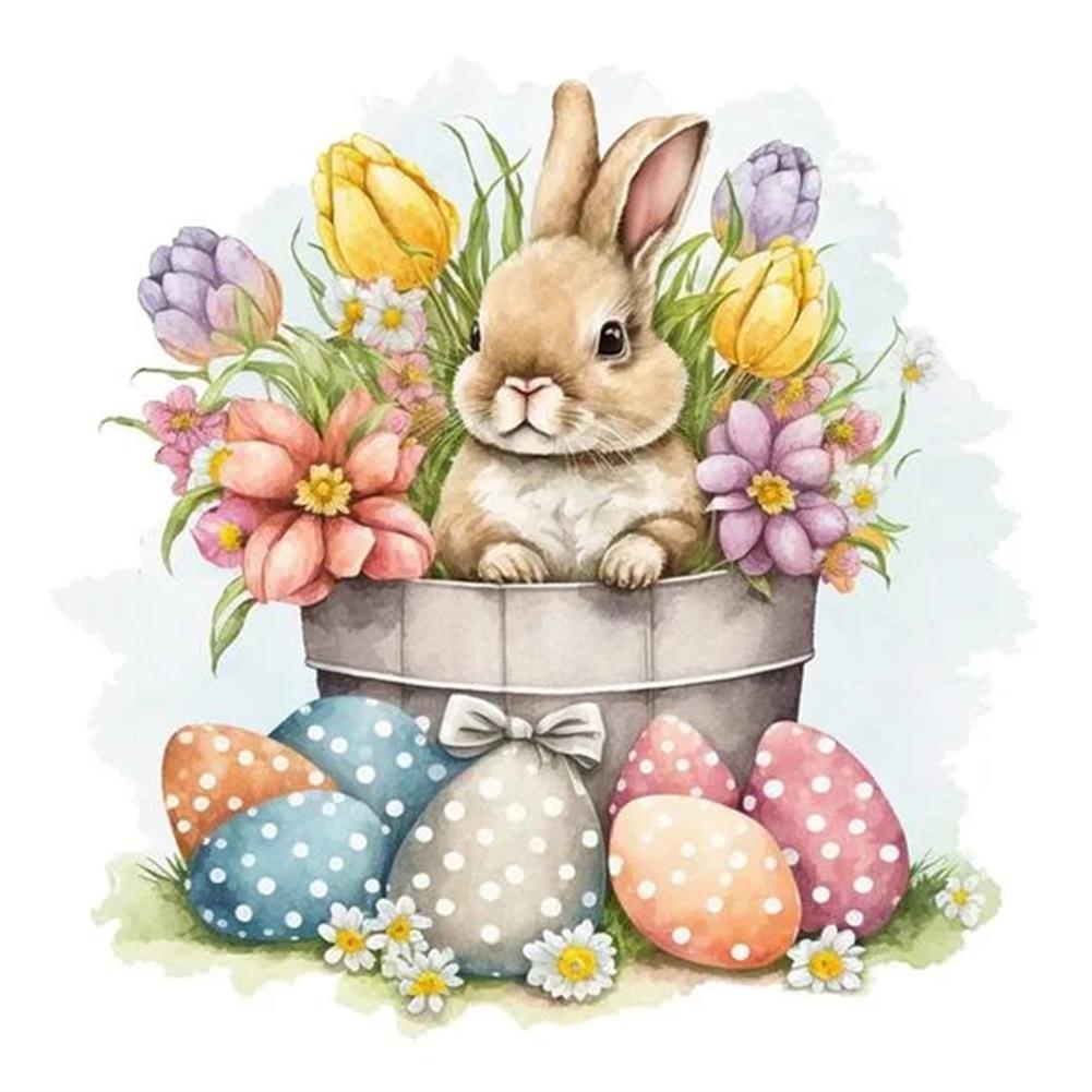 

5D DIY Full Round Drill Diamond Painting Cute Bee Bunny Kit Home Decoration