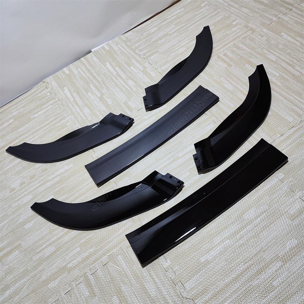 For Volkswagen Golf 6 MK6 R R20 2008-2013 Front Bumper Lip Spoiler Splitter Diffuser Deflector Canard Spoiler Body Kits Tuning