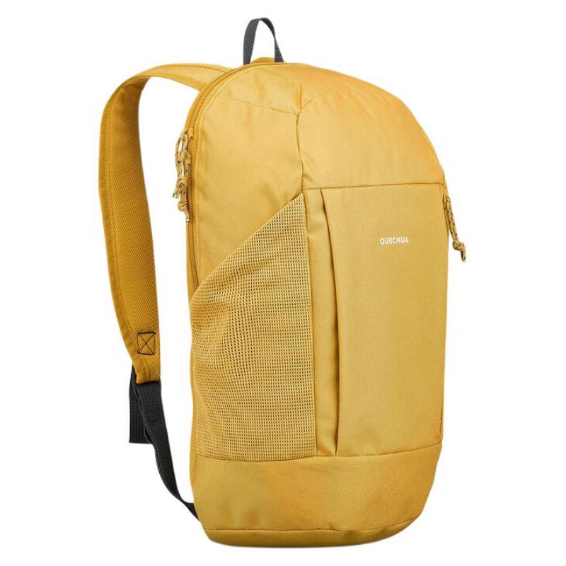 DECATHLON10L QUECHUA Arpenaz Country Hiking Bag Backpack Outdoor Bag Polyester Brown Yellow Unisex Couple Style