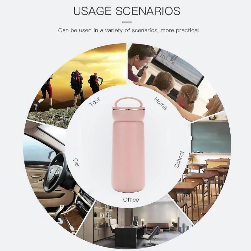 Thermos Water Bottle Stainless Steel Thermos Mug Travel Mug Coffee Mug Pink