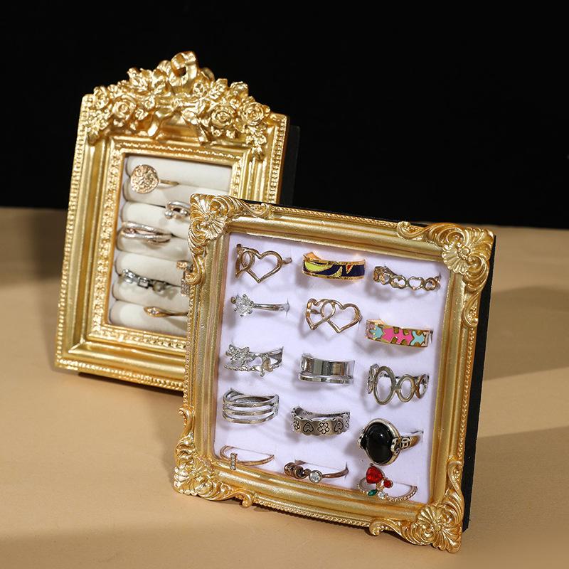 Originality Jewelry Display Rack Jeweler Retro Rings Show Shelf Necklace Jewellery Showcase Stand Bracelet Live Pictures Props