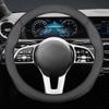 Suede Leather Car Steering Wheel Cover, Anti-Slip, Leatherette Booster Cover , Fit For Porsche Cayman 2012 2013 2014 2015 2016