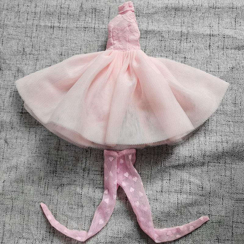 Multicolored Mini Mesh Skirt for 29cm Dolls - Babi Wedding Dress, Short Dress-Up Skirt for Toy Girls