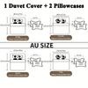 3-Piece Luxurious Leopard Romantic Rose Print Duvet Cover Set - Soft, Comfortable, and Hypoallergenic Bedding for Bedroom, Guest