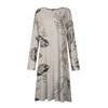 Robe décontractée à manches longues pour femmes, pull imprimé à col rond, coupe ajustée