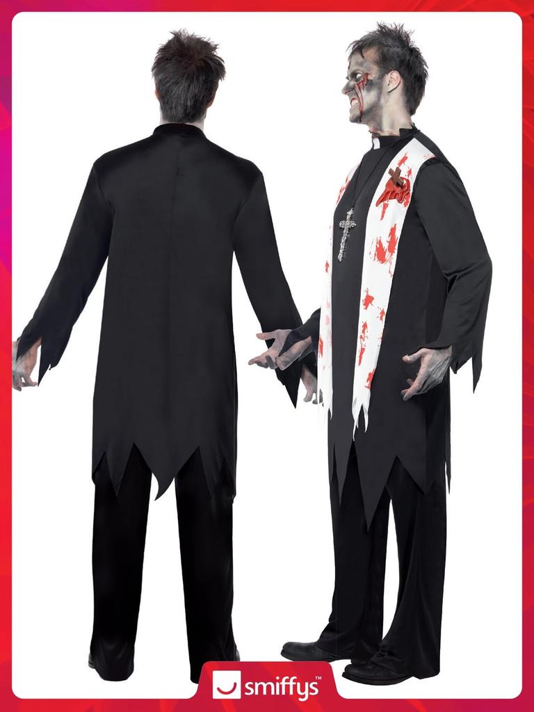 Zombie Priest Adult Size M