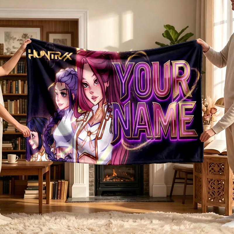 Kpop Girl Group (22) Personalized Name Blanket Soft Cozy Gift for Sofa Bed Couch Home Decoration