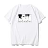 Japanese anime printed men's and women's shirt round neck loose short sleeve shirt Harajuku style Attack on Giant Y2k clothing