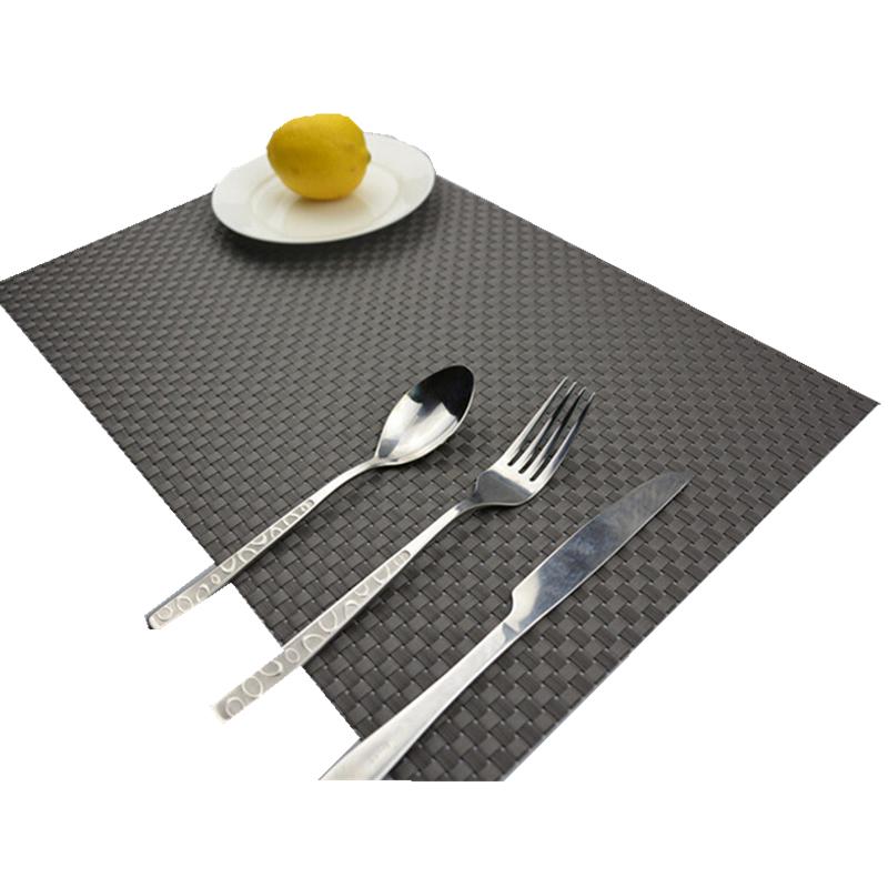 1 Stk. PVC Gewebtes Platzset Untersetzer Getränk Wein Bambus Esstisch Platzmatte Küchendekor
