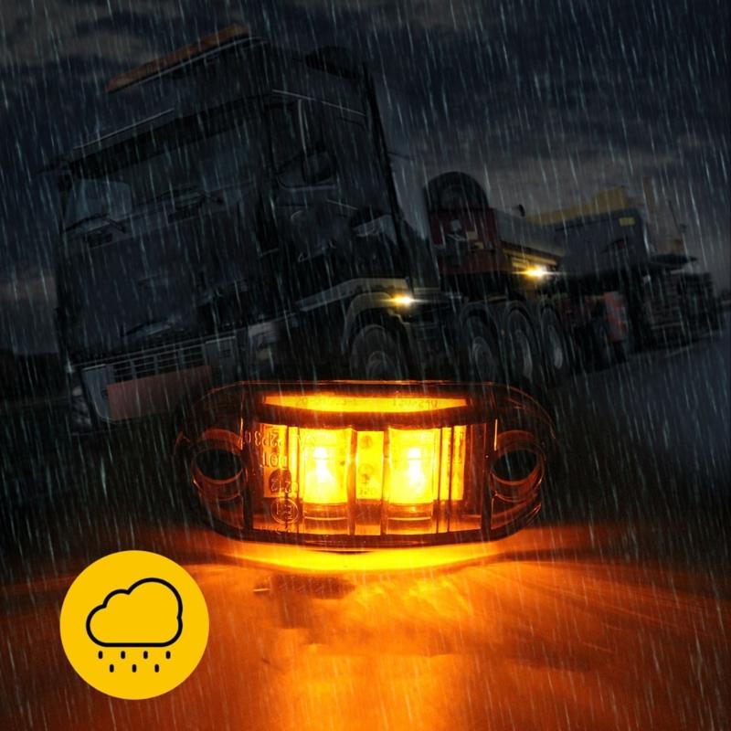 Universal Clearance Lamp LED Side Marker Light 24V Waterproof Automotive Warning Lights for Truck Trailer Car Bus