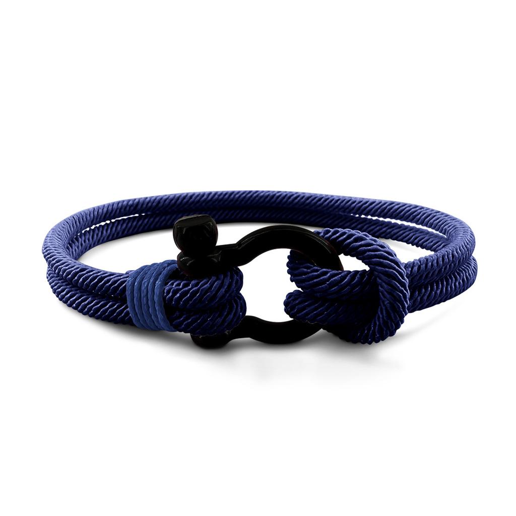 Fashion Bracelet Men's Braided Bracelet Lock Stainless Steel Couple Red Rope Hand Rope Student Jewelry