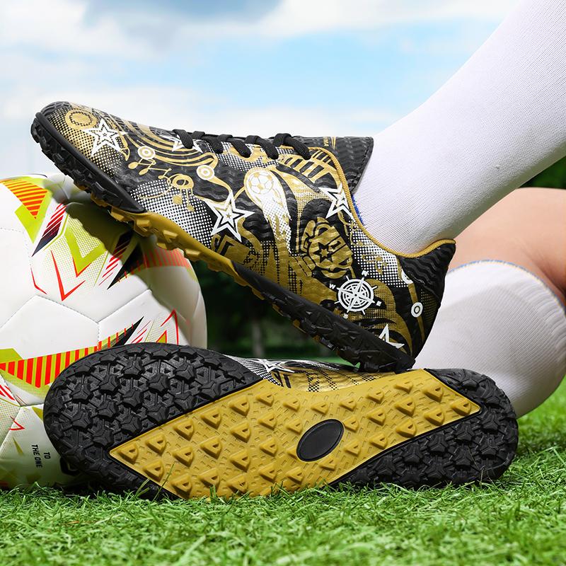 31-44 Men's Football Boots Rubber Soft Soled Outdoor Children's Youth Football Shoes Boys and Girls Competition Professional Training Football Shoes