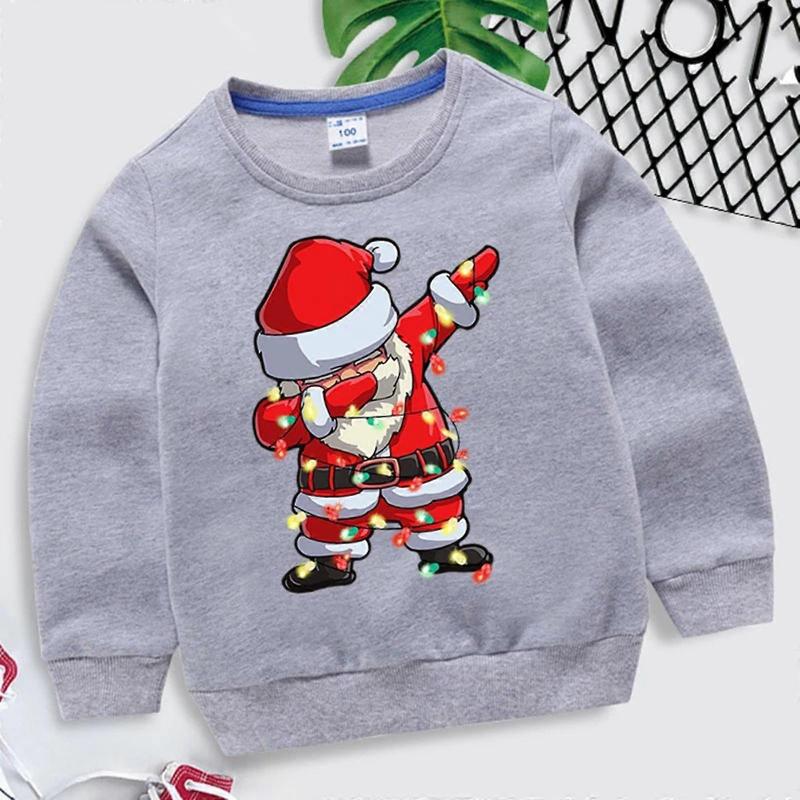 Kinder Entspannter Pullover Geschlechtsneutraler Pullover Shirts Pullover Pullover Lange Ärmel Festliche Pullover für 3-8J Kinder Weiß 90