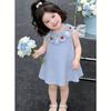 Summer Girls Strawberry Plaid Dress Mori Sweet Princess Baby Fresh Cute Cotton Sundress For Toddler Kids