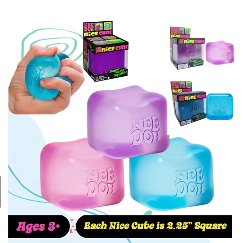 3Pcs hot Schylling Nice Cube, Sensory Toys, Anti-Stress Blocks, Stress Relief Jigsaw, Pressure Relief, Souvenir for Kids